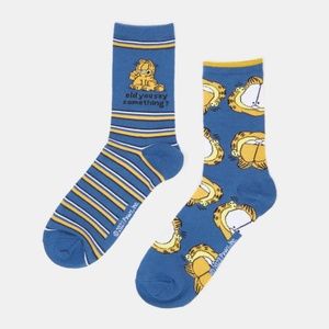 NWT Garfield Men's Socks Set of 2 Size M / US 7 -9